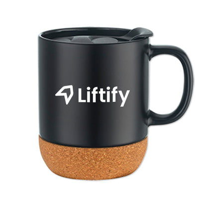 12oz Cork Mug w/ Lid